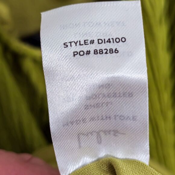 Lulus Dress Garden Glam Olive Green Pleated Midi Satin Sheen Tie Back Size L - Picture 10 of 10